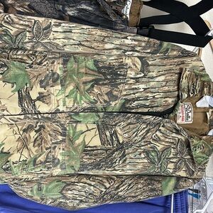 Insulated camo overalls